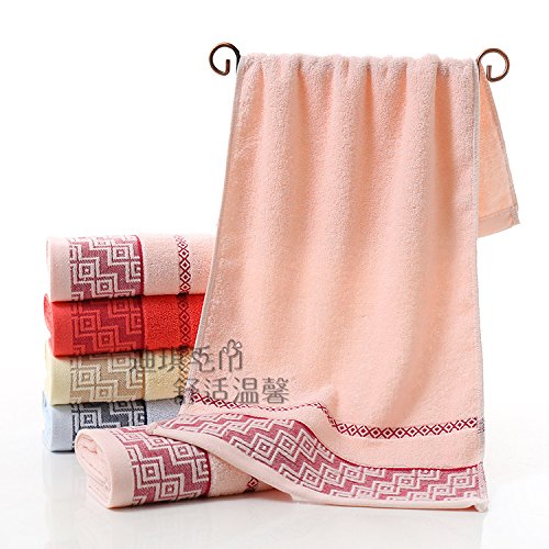 Toallas de baño suaves yupt de 33x74cm, la comodidad de una toalla rosa con personalidad