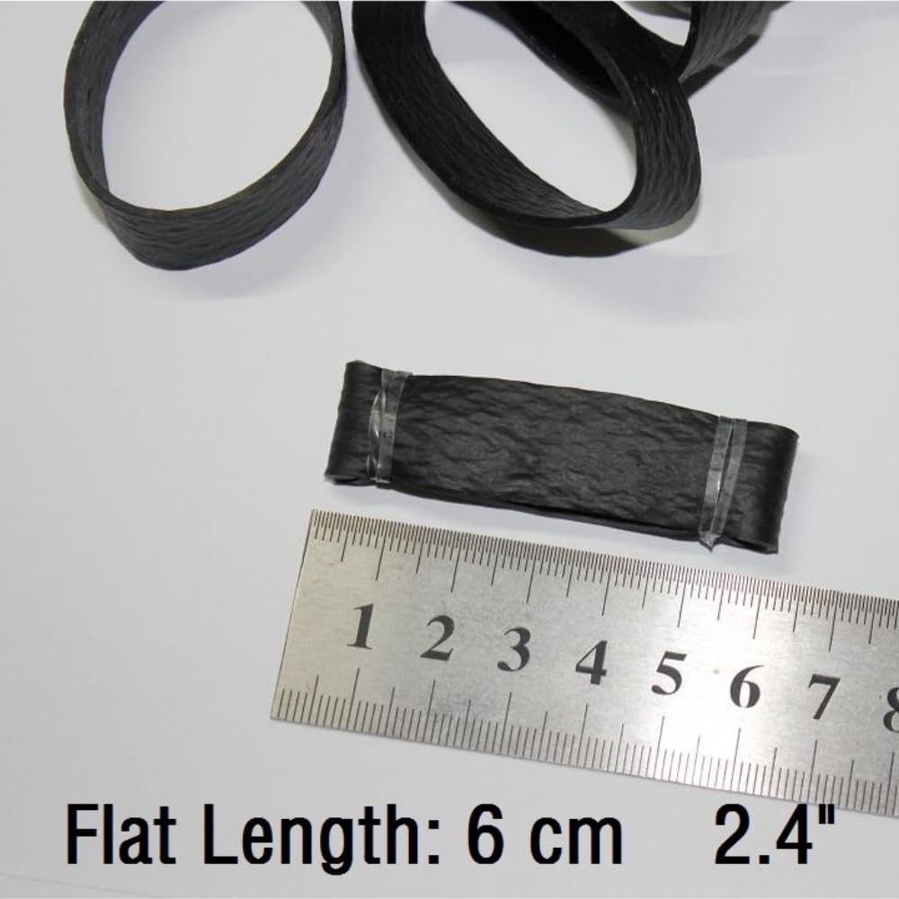 Elastici, Confezione da 50 Elastici Neri in Gomma 4x1,5 cm for Forniture for Ufficio