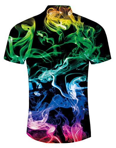 Unisex T-Shirts Creative Wall Pink Floyd 3D Printed Round Neck Loose Short-Sleeved Large Size Shirt XXS-6XL (2XL, 01)