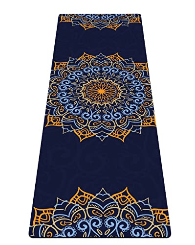Vonoga Yoga Mat Non-Slip Portable Foldable Gym Mat 1.5mm Thick Travel Fitness & Exercise Mat Ideal for Yoga, Hot Yoga, Pilates, Fitness, Exercise