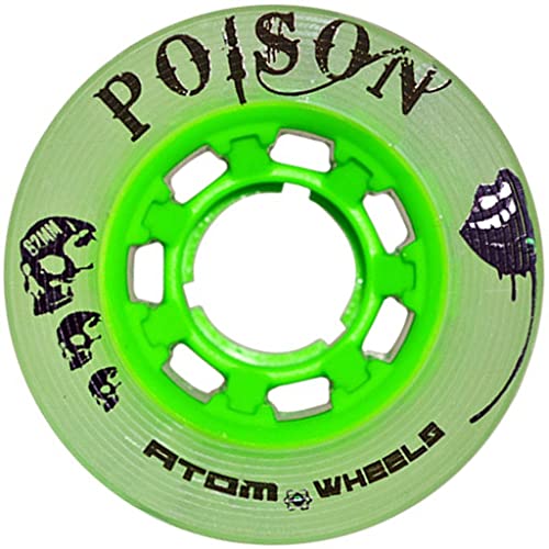 Atom Poison Hybrid Roller Skate Wheels (Green)