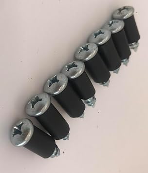 Phillips Head Metal/Rubber Crokinole Adaptor Kit 8 Screws + 10in Rubber