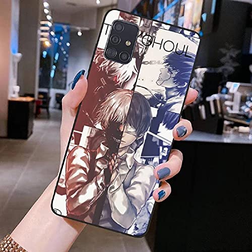 Japan Anime Cute Tokyo Ghoul Kaneki Ken Phone Case for Galaxy Note 20 Ultra Black Silicone Case Cover (10, Galaxy Note 20 Ultra)