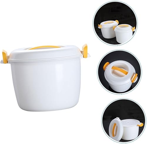 Miniatura 4 de HOMSFOU Olla arrocera microondas calentador de alimentos vegetales apto para microondas Bento Rice Cooking Microondas Utensilios de cocina Arroz
