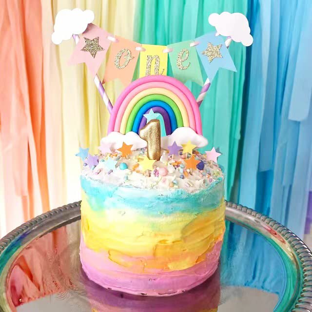 Avezano Toile De Fond Bohème Arc-en-ciel Pour Fête Prénatale