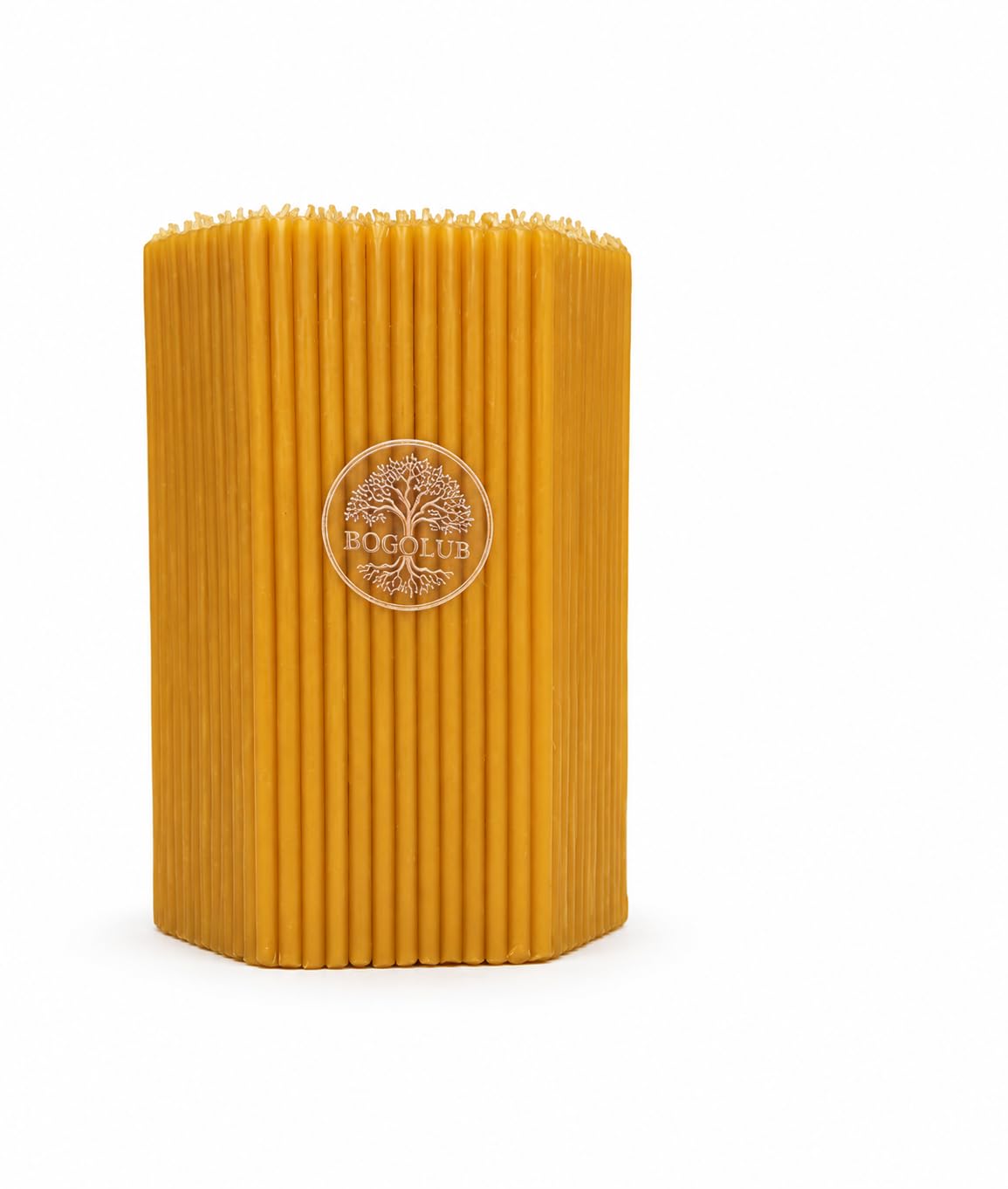 Velas de cera de abejas amarillas 100% de cera de abejas – Velas ortodoxas para oración, meditación y rituales – aroma a miel natural – Diferentes tamaños y cantidades (300, 20,5)