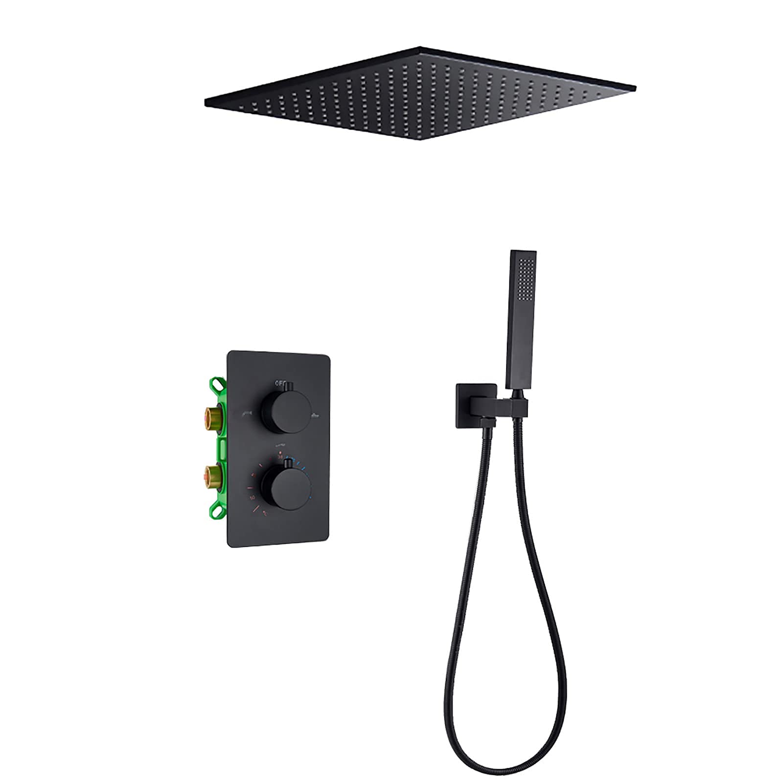 Système de douche thermostatique pour une salle de bains moderne et zen
