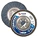 Weiler 50511 Tiger Abrasive Flap Disc, Type 29, Round Hole, Aluminum Backing, Zirconia Alumina, 4-1/2" Dia., 24 Grit