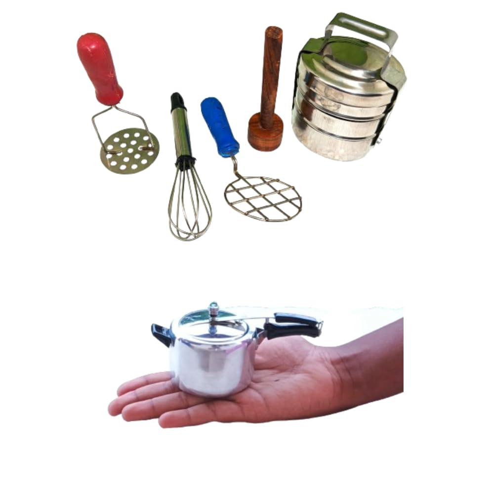 Miniature Cooking Set for Kids/Mini Toy Cooker/Kids Playing Kitchen Set Pack of 6 Pcs (B0DCW1341T) Amazon Price History, Amazon Price Tracker