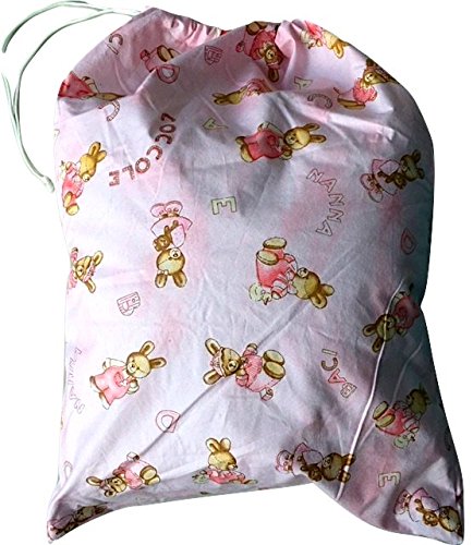 Sacchetto asilo Coniglietto coccole rosa BIMBA