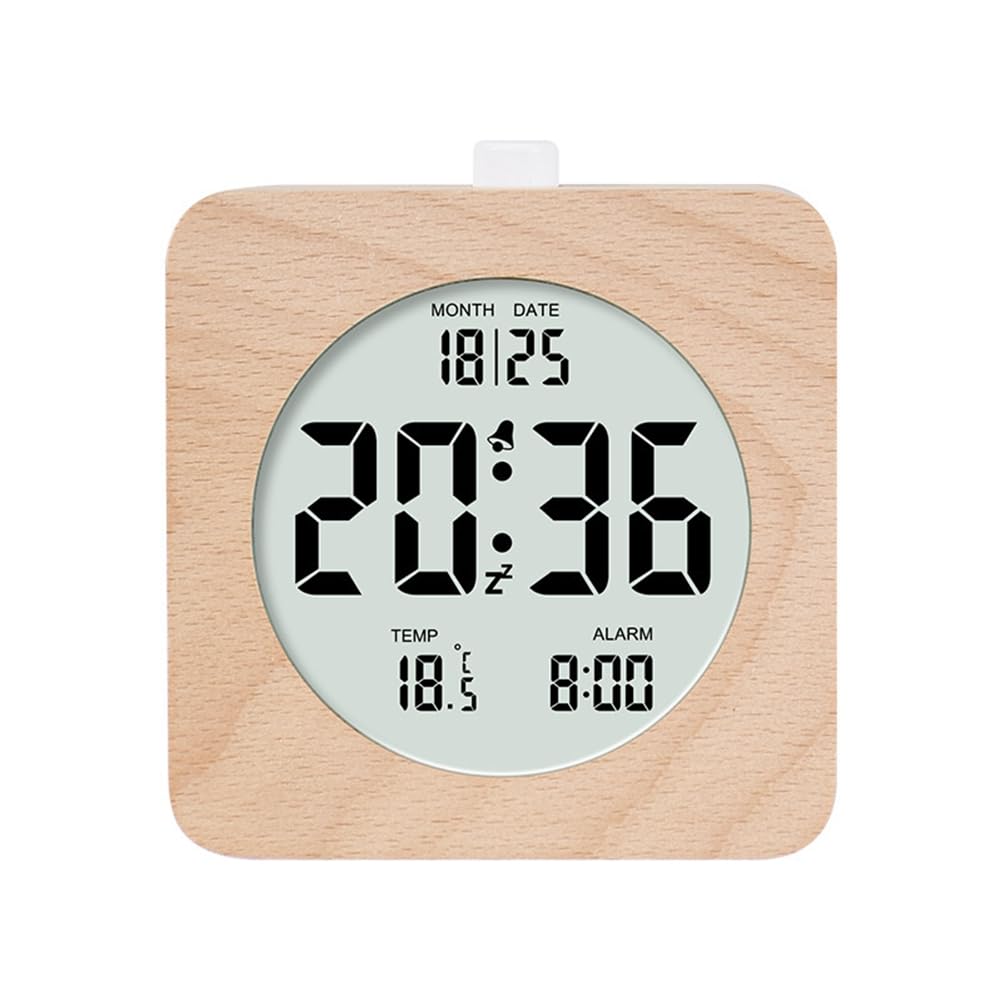 Réveil numérique sans fil pour chambre, résout le manque de lisibilité avec écran LCD et snooze