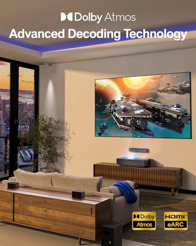 ULTIMEA 5.1 Sound Bar Compatible with Dolby Atmos, Peak Power 410W, Sound Bar for Smart TV with Subwoofer, 3D Surround Sound System for TV, Surround and Bass Adjustable Home Theater, Poseidon D60 - Image 7