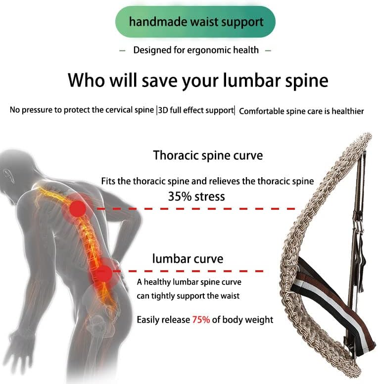 Miniatura 4 de ANSDMO Lumbar Support car Back mesh Support Office Chair Back Lumbar Support Sixth Generation Lumbar Support Beige Beige