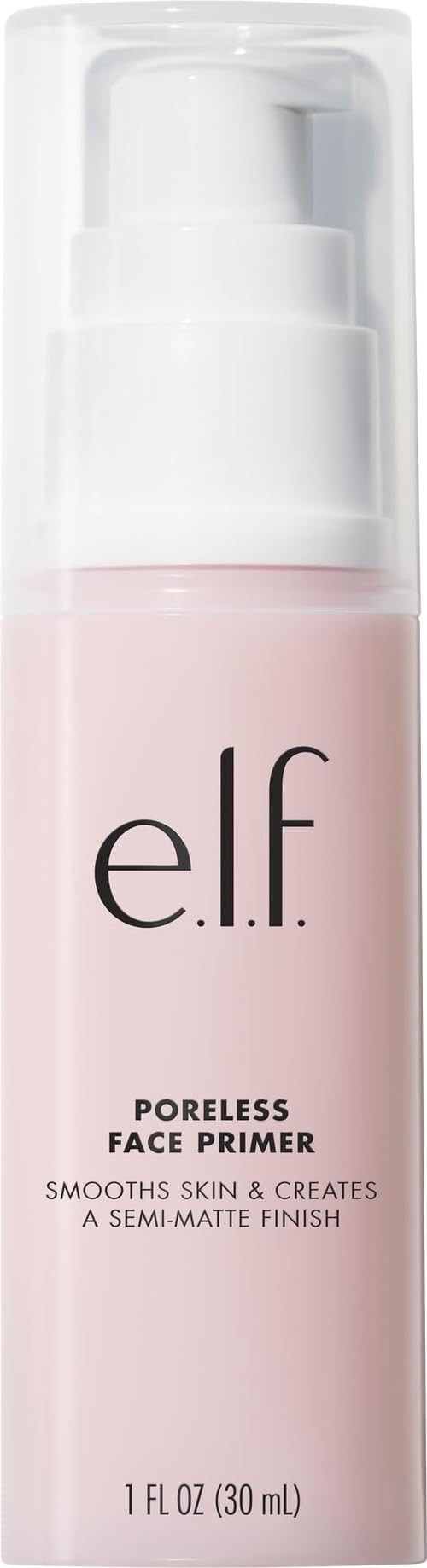 e.l.f. Poreless Face Primer, Skin-Perfecting, Lightweight & Long Lasting, Smooths & Preps to Create A Flawless Base, Infused with Tea Tree, 1 Oz