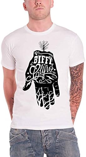 Biffy Clyro White Hand Logo Official Mens New White T Shirt