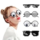 LeeCHee 4pcs/set Funny Glasses...