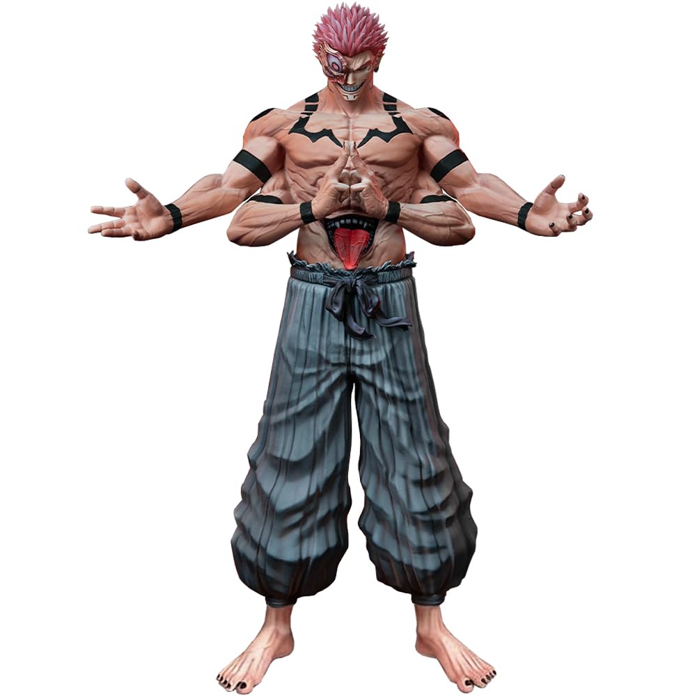 Zhongkaihua Ryomen Sukuna Figura Versión Especial JJK Estatua de pie, figura de acción JJK, figura de anime, modelo de 30 cm, figura coleccionable, regalos creativos