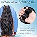 Curly Braiding Hair 18 Inch Ocean Wave Crochet Hair for Black Women Long Deep Wave Wet and Wavy Braiding Hair For Boho Braids (4#, (Pack of 2))