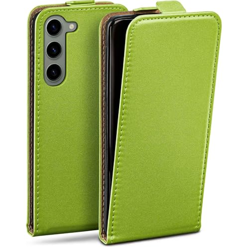 Protection 360 Samsung S23 Plus étui clapet vert avec écran antichoc