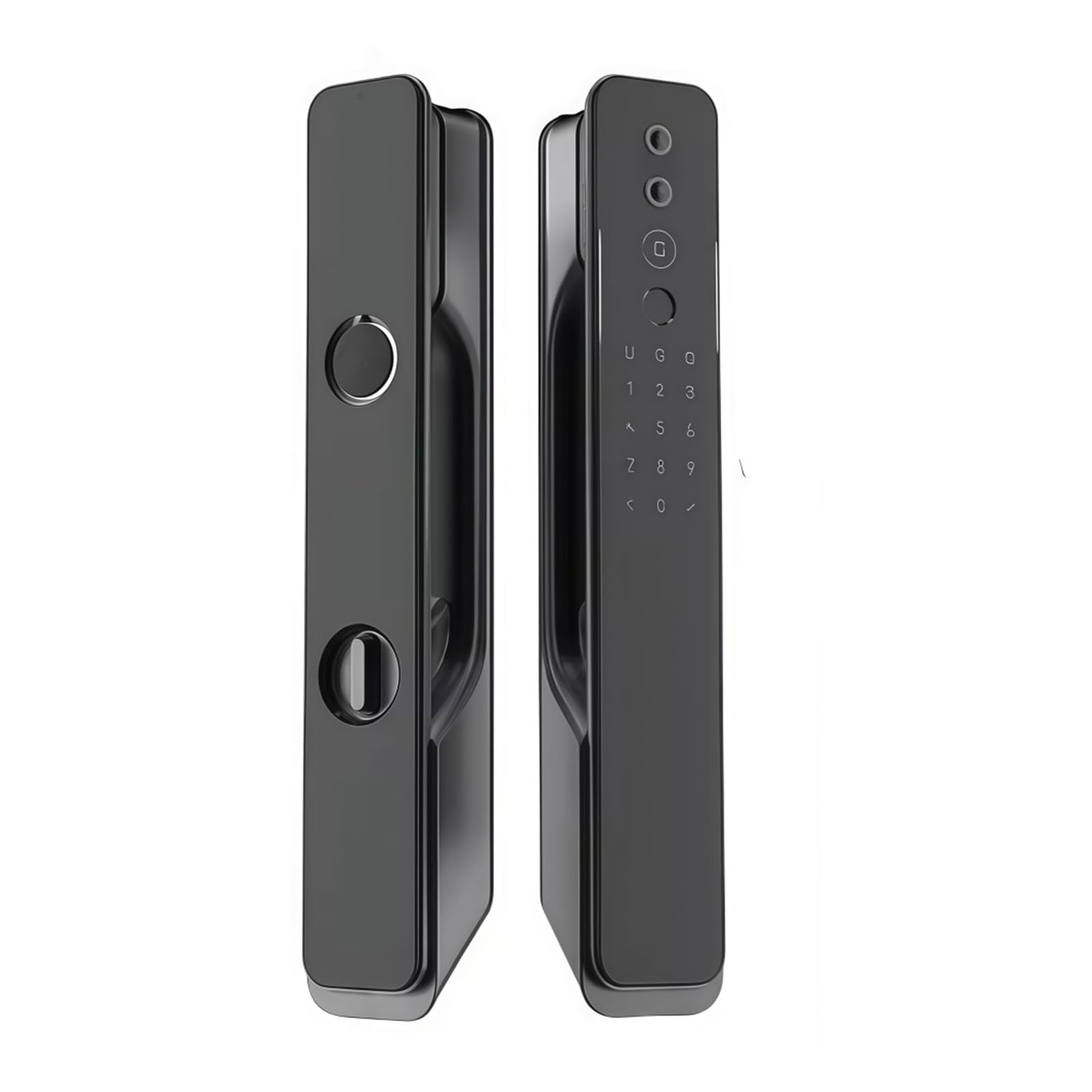 Gcbhfjrcyz Gcbhfjrcyz Kompatibel Mit Aqara Smart Door Lock H100 Automatischer Cat Eye Zigbee-/Körper-/Lichtsensor NFC Bluetooth Fingerprint-Entsperrung for Homekit Aqara App(Black 40-120mm)