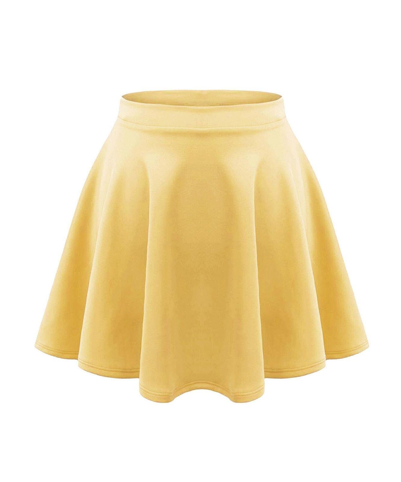 Falda de skater para niñas y niñas con cintura alta, diseño de rayas