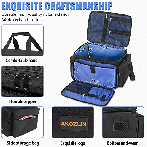 Image of AKOZLIN Cable File Bag with Dividers for Sound Instrument Accessories
