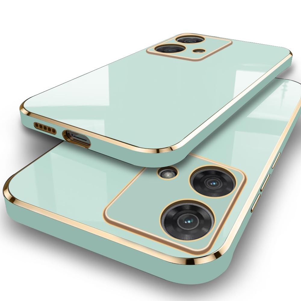 TheGiftKart Luxurious Golden-Plated Back Cover Case for Motorola Moto Edge 40 Neo 5G | Raised Lips for Camera & Screen Protection | Shockproof Design | Stylish Cover for Moto Edge 40 Neo (TPU, Green) (B0CN9KRZ7M) Amazon Price History, Amazon Price Tracker