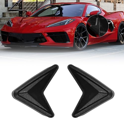 Bracingo Car Door Edge Guards,Car Driver Side Entrance Corner Protector Pads Compatible with Corvette C8 Stingray Z06 Z51 2020 2021 2022 2023 2024,Middle Protrusion,V-Shaped Anti-Collision (Black)