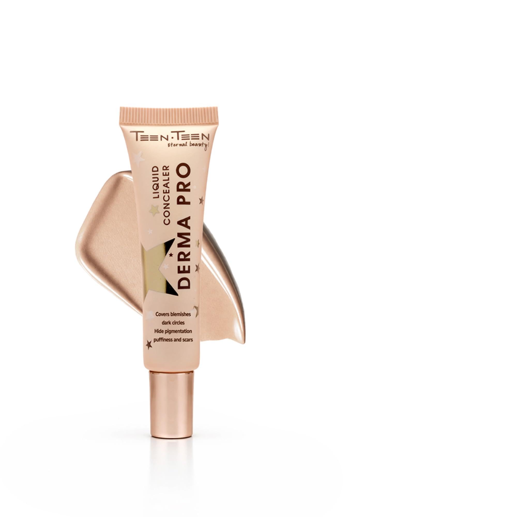 TEEN TEEN Derma Pro Liquid Concealer – Full Coverage Formula to Hide Dark Circles, Blemishes, Pigmentation, Puffiness & Scars | Long-Lasting, Lightweight & Flawless Matte Finish, Chocolate Mocha, 10g-picture-41