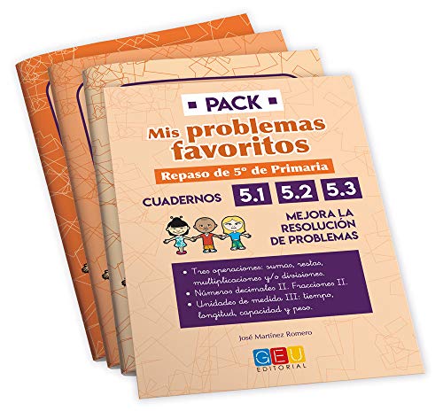 PROBLEMAS MATEMATICAS 5 PRIMARIA | Cuaderno Verano 5 Primaria | Repaso 5 Primaria | Mis Problemas Favoritos 5.1, 5.2 y 5.3