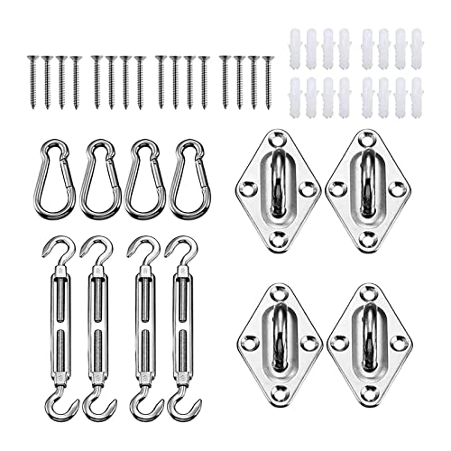Generic 44x Shade Sail Hardware Kit Toldos Instalação Instalação Toldo Conjunto de Fixação para Exte