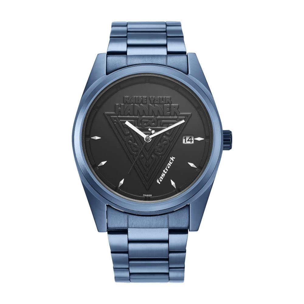 Fastrack Mens Analog Black Dial Blue Band Metal Watch (B0B6BYP6GY) Amazon Price History, Amazon Price Tracker