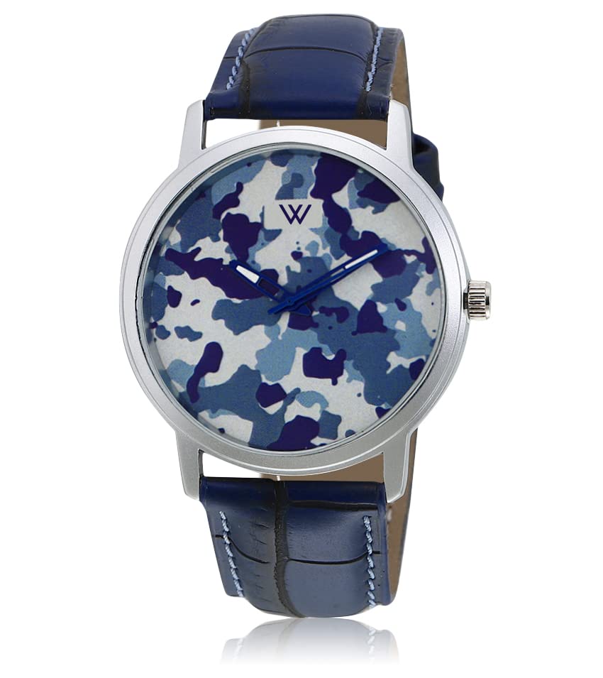 Walrus Multicolor Dial Analog Leather Strap Wrist Watch for Men - Stylish Blue Leather Strap, Professional & Casual Use- Old Money Style Mens Wrist Watch for Gift, Versatile Use, 40mm Case Size (B0B1QR3B4C) Amazon Price History, Amazon Price Tracker