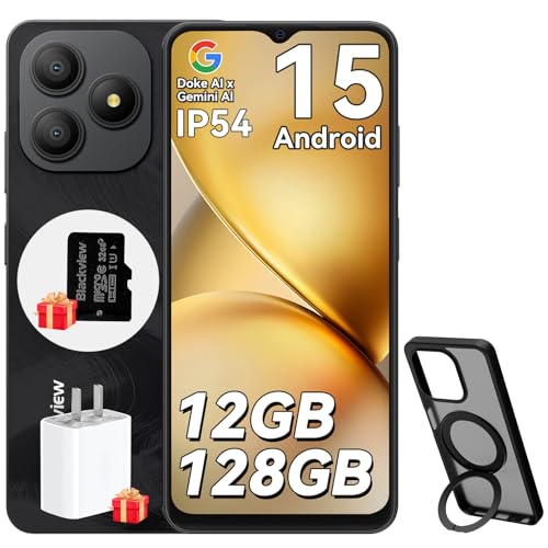 Blackview Wave 9C Smartphone Android 15 con Cover Girevole a...