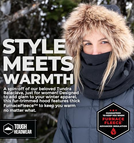 Image of Tough Headwear Fleece Balaclava Ski Mask - Windproof Cold Weather Gear - Thermal Winter Skiing Accessories - Motorcycle Gear