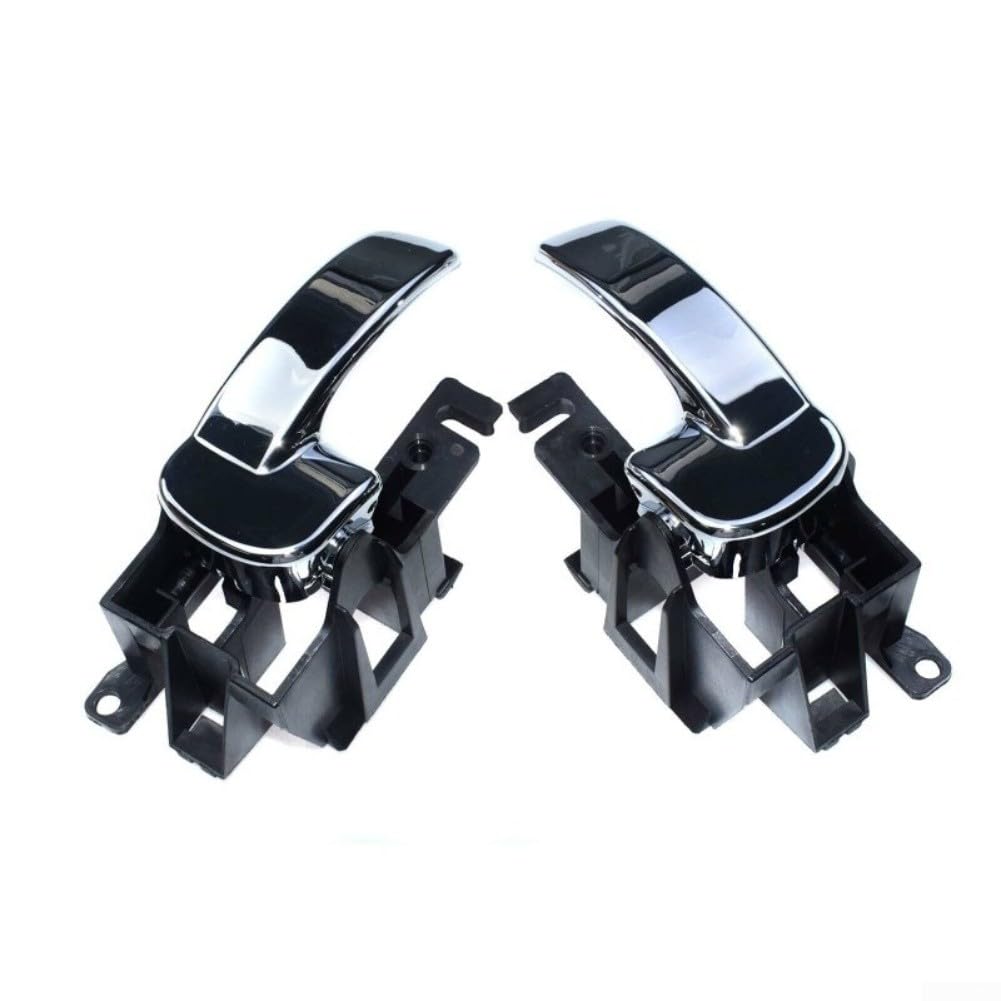 Tiradores interiores cromados para puerta para Nissan Navara D40 y Pathfinder R51 (2005-2013), juego de repuesto de plástico ABS (izquierdo y derecho) 80671-4X02B y 80670-4X02B