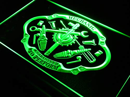 ADVPRO Mechanic Tools Repair Shop LED Neon Sign Green 16 x 12 Inches st4s43-j389-g