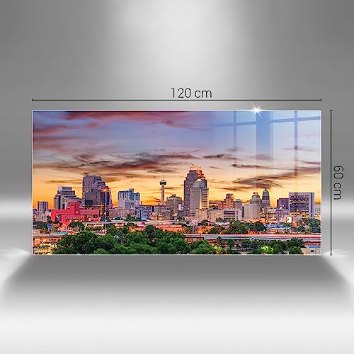 Tableau en verre coloré durable 120x60cm Wallfluent d'exception - 4