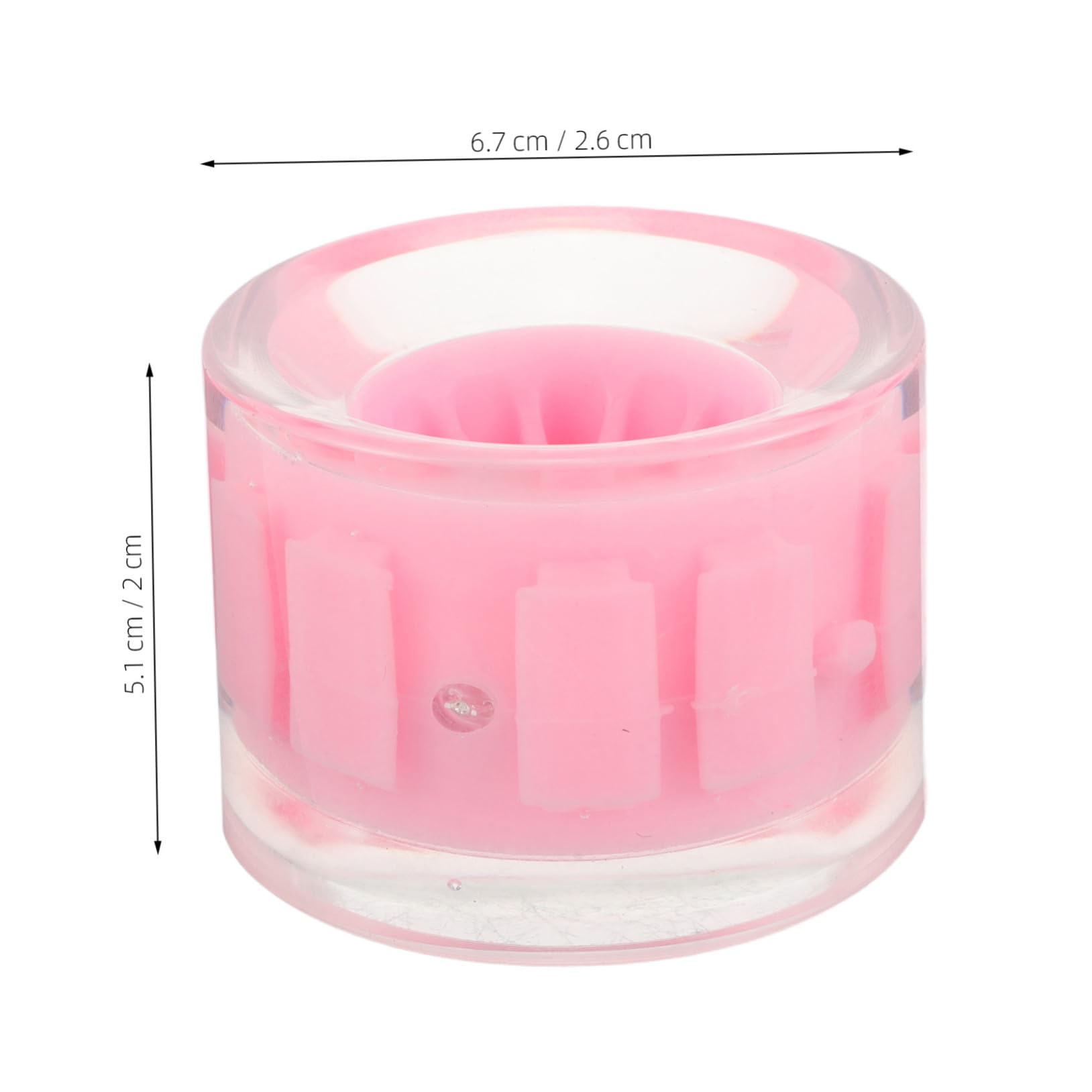 BESPORTBLE Ruedas de Patineta Cruiser Iluminadas de PU Rosa 4 Piezas
