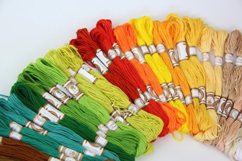 100 Hilos de Algodón de Colores Variados miniatura 4