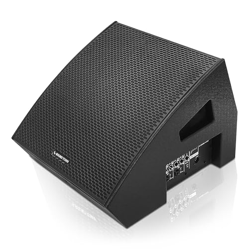 Image of Sound Town CARME Series 15 inch Multipurpose Powered Loudspeaker, with Coaxial Compression Driver, Class D amp., DSP, Birch Plywood for Live Sound, Karaoke, Bar, Church, Black (CARME-15MPW)