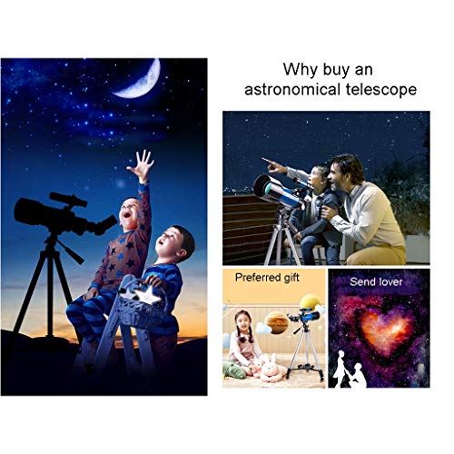 Telescopio Astronómico Refractor 70mm F400mm con Trípode miniatura 6