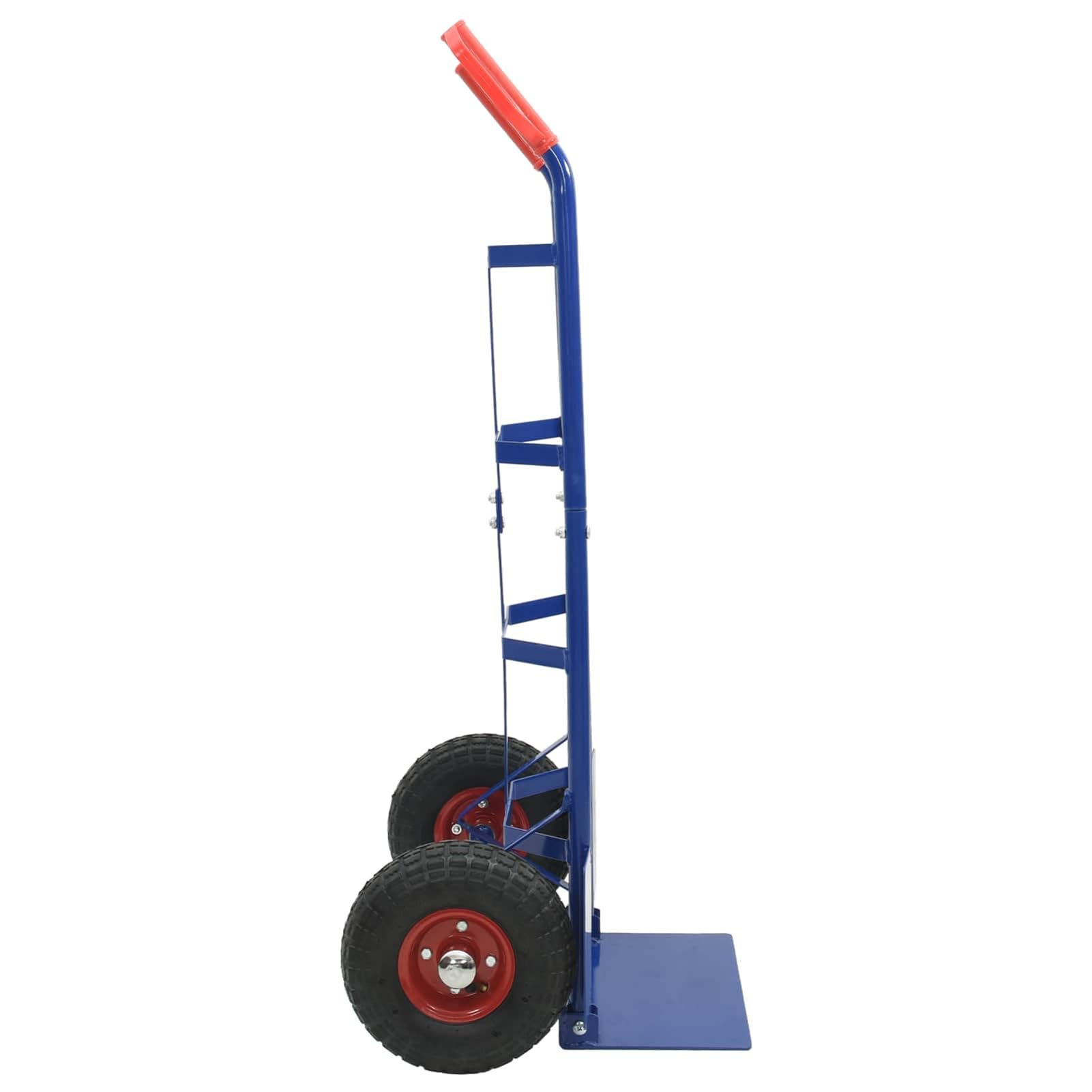 Handwagen Blau und Rot 57 x 46 x 113 cm Stahl Werkzeug Model4019014