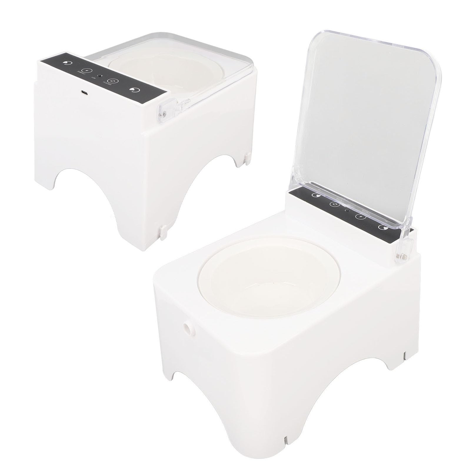 Generic Mangiatoia per Gatti con Rilevamento Automatico, Design Igienico Intelligente per la Casa, Ciotola per Alimentazione per Animali Domestici, 21 X 16 X 15 Cm (Tipo 2)