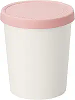 Tovolo Tubo de sorvete com caimento justo, fácil de empilhar, rosa