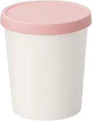 Tovolo Tubo de sorvete com caimento justo, fácil de empilhar, rosa