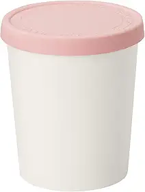 Tovolo Tubo de sorvete com caimento justo, fácil de empilhar, rosa