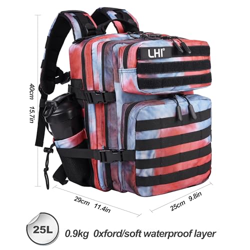 Image of LHI Tactical Military Backpack for Men and Women 25L /35L Army Assault Pack Bag Small Rucksack with Bottle Holder