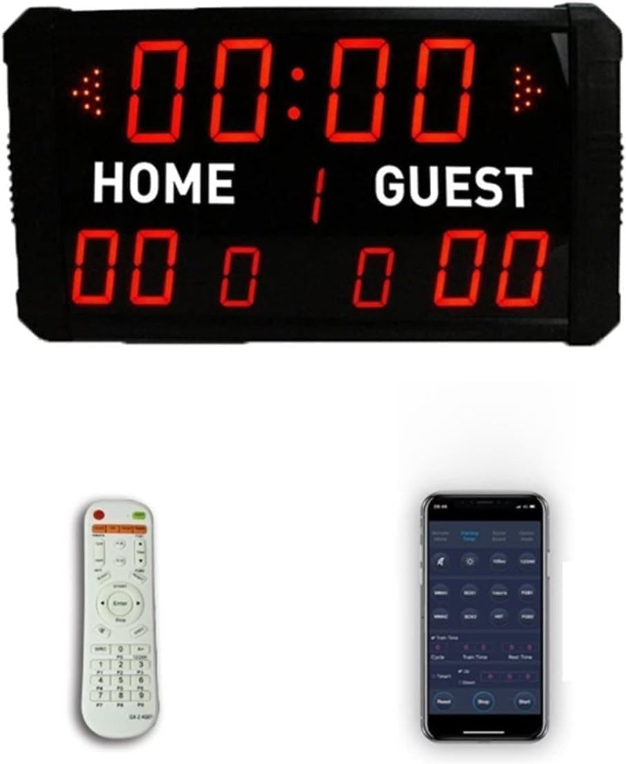 LED Digital Scoreboard Scoreboard,LED Indoor Professional Seconds Shot Scoreboard,for Basketball/Baseball/Football/Tennis Scoreboards & Timers