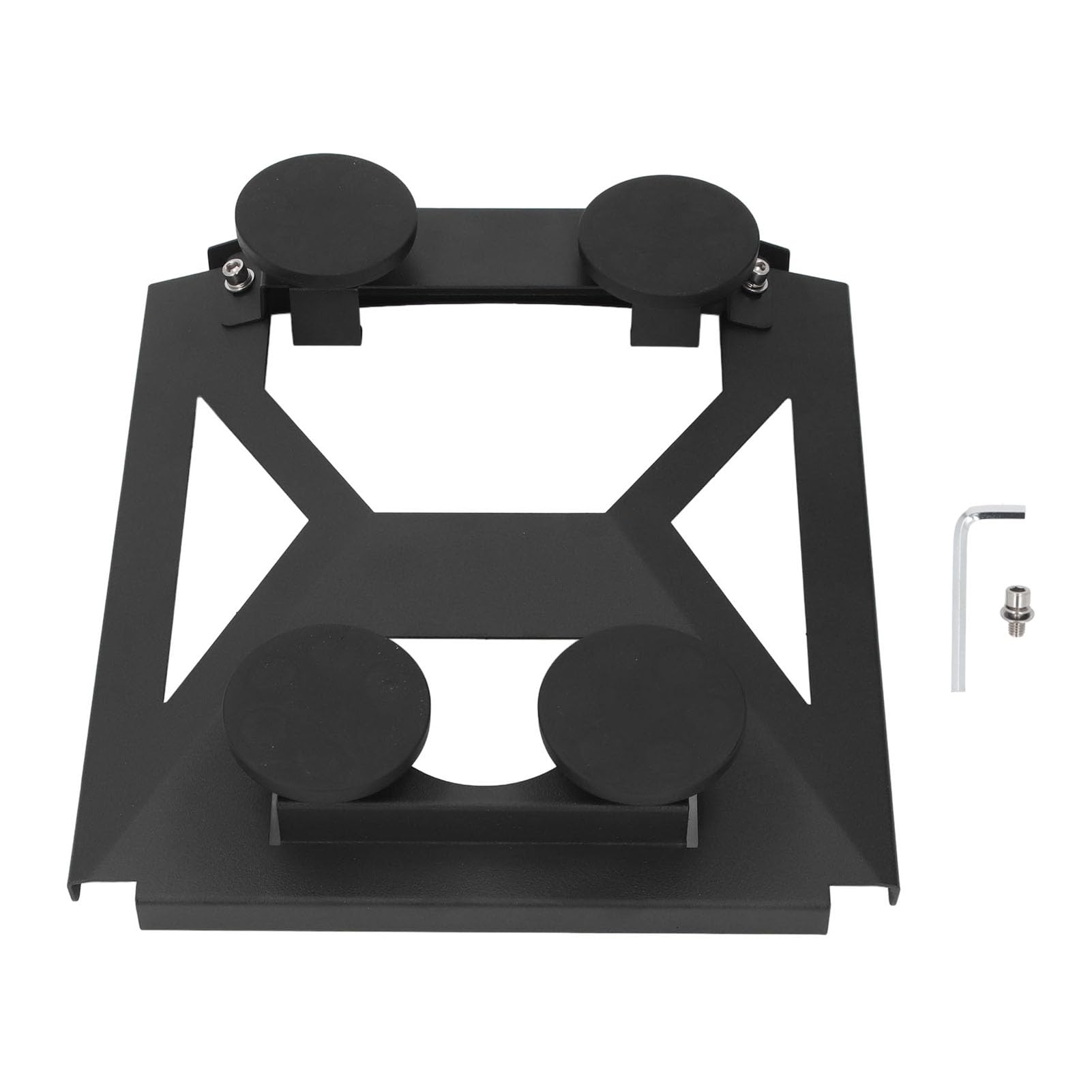Demeras Soporte para Satélite para Coche, Soporte para Antena Parabólica Estructura de 4 Lados Placa de Acero Reforzada Robusto Multifuncional para Caravana